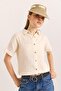 Muslin soft textured cream shirt