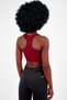 Slimfit Women's Crew Neck Dark Red Bra - 2
