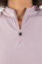 Slimfit Women's Turtleneck Lilac Crop Top - 5