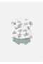 Baby Girl T-Shirt Shorts Set Mint 1257 - 2