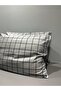 Anthracite Striped Pattern Pillow Case 2 Pcs 50X70 - 4