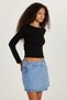 Women's Slim Fit Slim Fit Black Blouse with Back Detail - 4