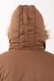 Regular Women's Hooded Tan Parka - 6