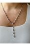 Geometric Heart Y Steel Necklace