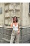 Cotton Camisole Fabric V-Neck Crop Tank Top – Women's Summer Fit Tank Top - 3