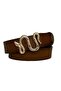 100% Genuine Leather, Gold Snake Buckle Tosado Women's Jeans, Sports Belt 4 Cm=an-byn-47 - 7