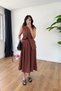 Tile 100% Cotton Pocket Cover Vest Skirt Set - 8656 - 2