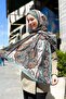 Sultan Fresh Cotton Shawl - Orient Express Model - Slf001-03 - Green, Black, Orange