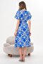 Button Detailed Bat Sleeve Shirt Dress - 7