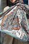 Sultan Fresh Cotton Shawl - Orient Express Model - Slf001-03 - Green, Black, Orange - 3