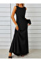Women's Sleeveless Boat Neck Maxi Janjan Crepe Dress - 2