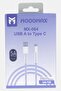 كابل USB من القماش من النوع C MX064، أرجواني