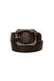 100% Genuine Leather, Nickel Buckle Dark Brown Women's Jeans, Sports Belt 4 Cm=an-byn-07