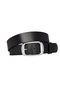 100% Genuine Leather, 4 cm Black Women's Belt with Silver Buckle; Jeans, Sports Belt An-Byn-19 - 8