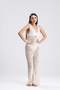 Women's Knitwear Knitted Jumpsuit Openwork Diamond Pattern Detailed Beach Dress - 6