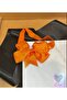 D’Arya Vivid Orange Big Bow Baby and Girls' Hairband – Kawaii Korean Style Dd179 - 2