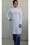 White Crew Neck Long Sleeve Combed Viscose Hijab Inner Tunic T-Shirt - 4