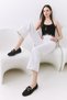 Black Women's Loafer Shoes 01Ayy 307870 A100 - 3