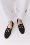 Black Women's Loafer Shoes 01Ayy 307870 A100