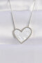 316L Steel Chain Silver Color Marble Pattern Necklace