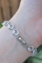 Vip Series Brass Zircon Stone Silver Color Barley Model Bracelet - 2