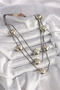 Brass Smoked Color Chain 3D Gold Color Heart Model Women's Necklace - 2