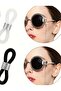 Eyeglasses Strap Clip, Glasses Rope Rubber and Hearing Aid Glasses Connecting Rubber 100Pcs - 7