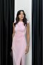 Pink Nick Slit Padded Dress - 3