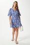 Women's Felina Blue Waist Gathered Viscose Dress 17020 - 2