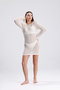 Women's Knitted Openwork Beach Dress - 7
