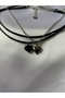 Black Satin Rope Necklace - 2