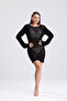 Women's Knitted Openwork Beach Dress - 5