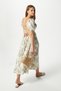 Women's Lisa Green Cream Midi Dress with Back Detail - 3