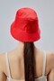 Summer Fabric Bucket Hat, Men's Women's Plain Fisherman Bucket Hat, Unisex Red - 6