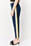 Women Regular Fit Straight Leg Crop Pants, Navy - 4