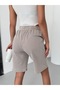 Women's Striped Combed Cotton Relaxed Cut Women's Shorts - 3