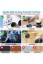 Vacuum Magnetic Suction Phone Holder, Foldable and Retractable for Car, Mirror and Desk (Black) - 7
