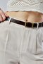 Genuine Leather Antique Yellow Buckle Women's Belt 2.5cm Bitter Brown - 4