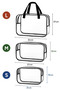 3 Transparent Travel Makeup Bags for Women and Men - 7