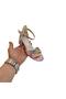 9052 Rainbow Glitter Cross Three-Stripes Girl's Evening Dress with Heels - 6