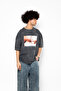 Creation of Adam Printed Oversize Unisex Washable Black Tshirt - 5