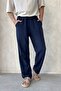 Men's Elastic Waist Baggy Fit Linen Trousers - 4