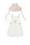 Muslin Salopet with Baby Hat, 100% Cotton, Baby and Newborn - Csym7106 - 2