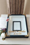 إطار صور بتصميم صندوق الورد مقاس 30 × 40 سم باللون الأسود مع إضاءة LED! إطار المرآة!
