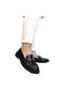 4016 Black Skin Non-Slip Leofer Casual Shoes - 4