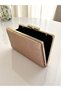 Rosegold Color Glitter Non-Spill Imported Sandstone Stone Handle Women's Evening Dress Bag Wedding Engagement Graduation - 6