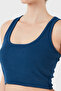 Cotton Slim Fit Square Collar Logo Top Top Lbnoosessfutn - 6