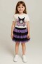 Girl's Kuromi Patterned Tutu Skirt Suit