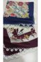 Hand Work 2 Pcs Crochet Embroidered Writing/Crochet Writing/Vintage/Dowry Yemeni/100X100/Cotton