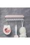 8 Hooks Kitchen Bathroom Cabinet Multi-Purpose Hook Adhesive Hanger Portable Hanger